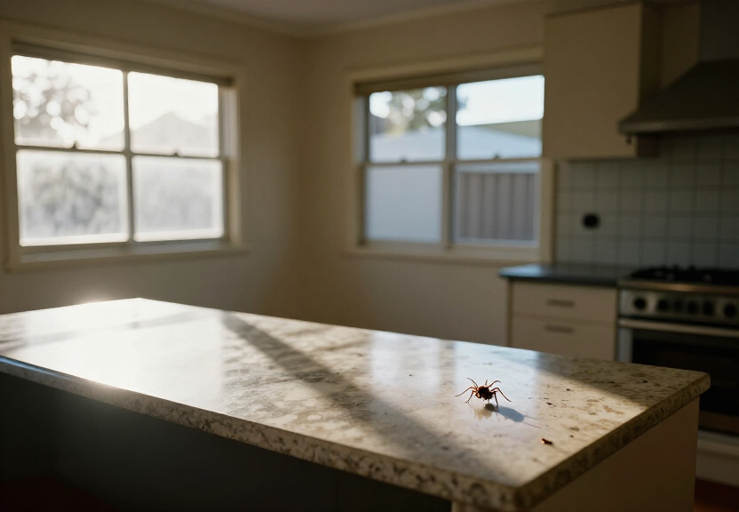 Bed bug bites and signs in a Woolloomooloo hotel room before treatment
